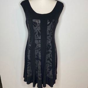 Connected Apparel Dress Black Petite Sleeveless Dress